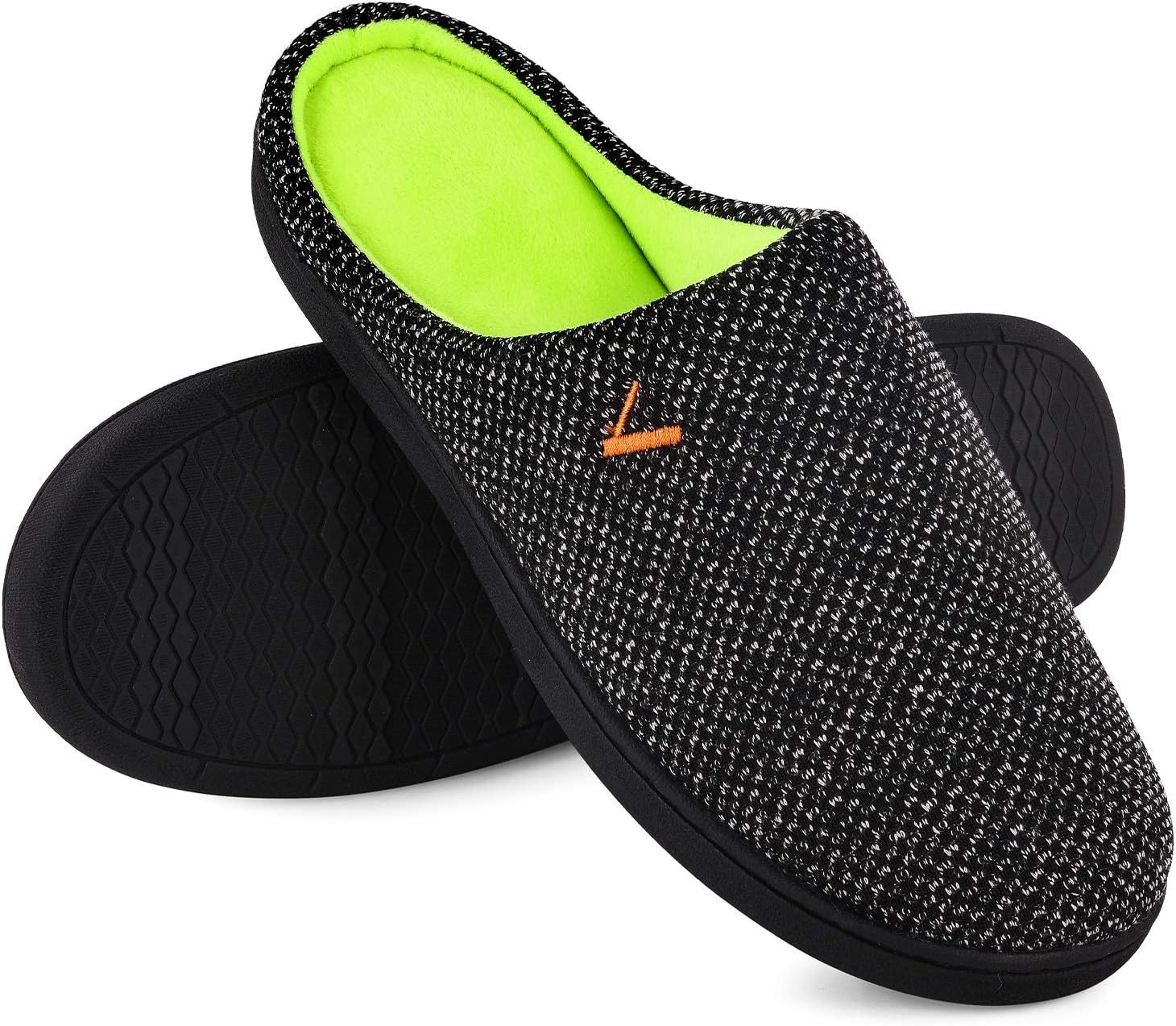 

Мужские тапочки VONMAY двухцветные, с эффектом памяти, удобные домашние, легкие, для дома и улицы, черный