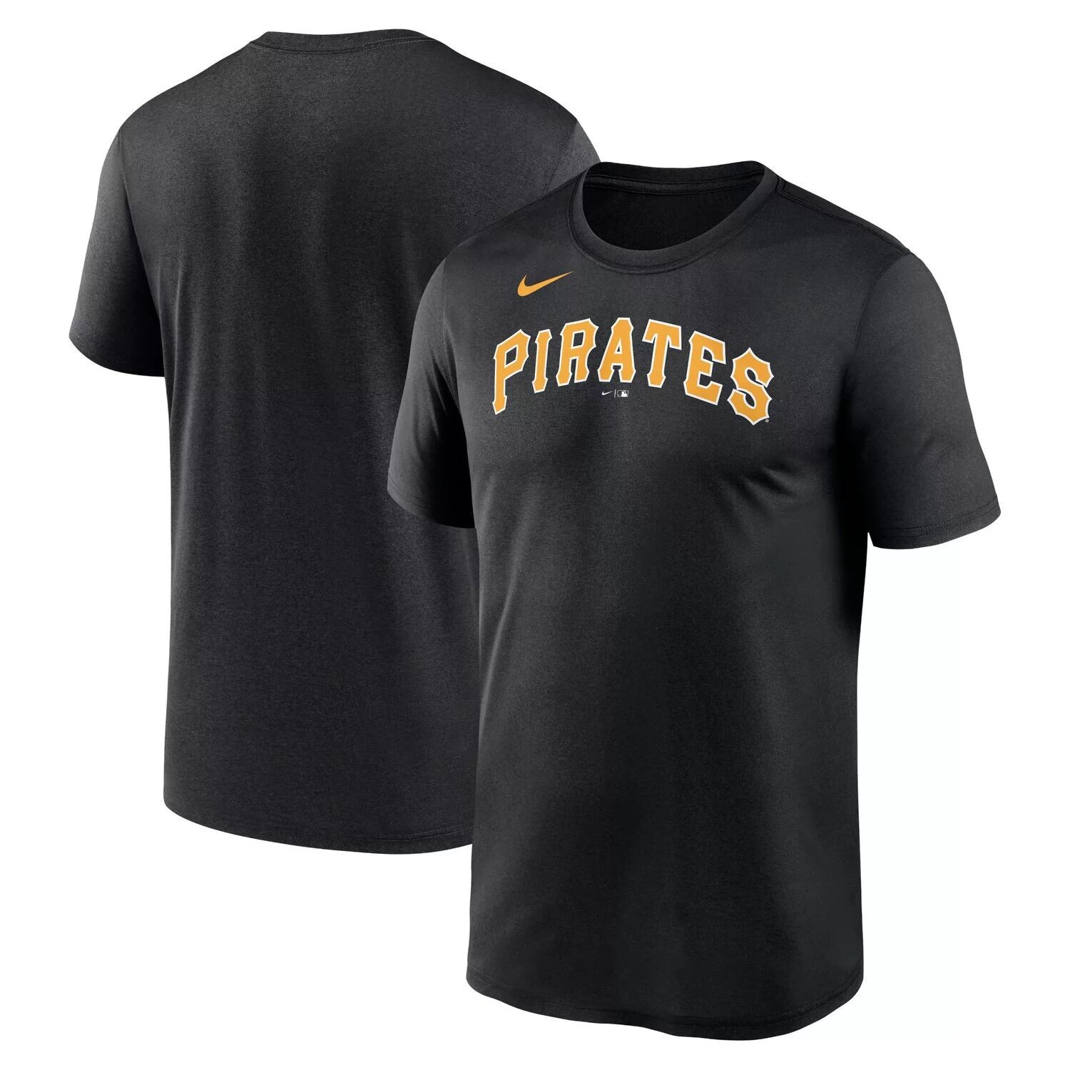 Мужская черная футболка Nike Pittsburgh Pirates New Legend с надписью — фото 4