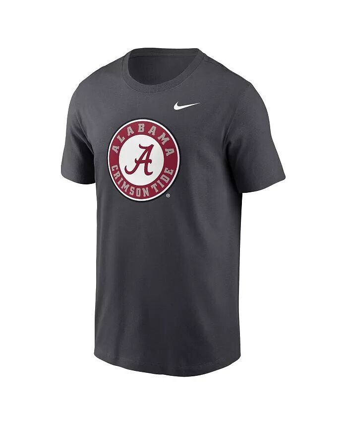 Мужская футболка антрацитового цвета с альтернативным логотипом Alabama Crimson Tide Primetime Evergreen Nike, серебряный — фото 3