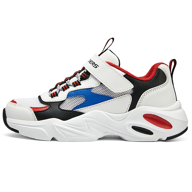 

Низкие детские повседневные кроссовки White Blue Kids' Skechers