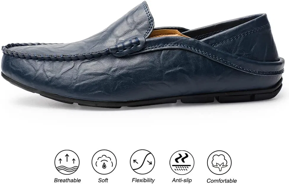 Мокасины мужские Maylrvjv Loafers, синий — фото 2