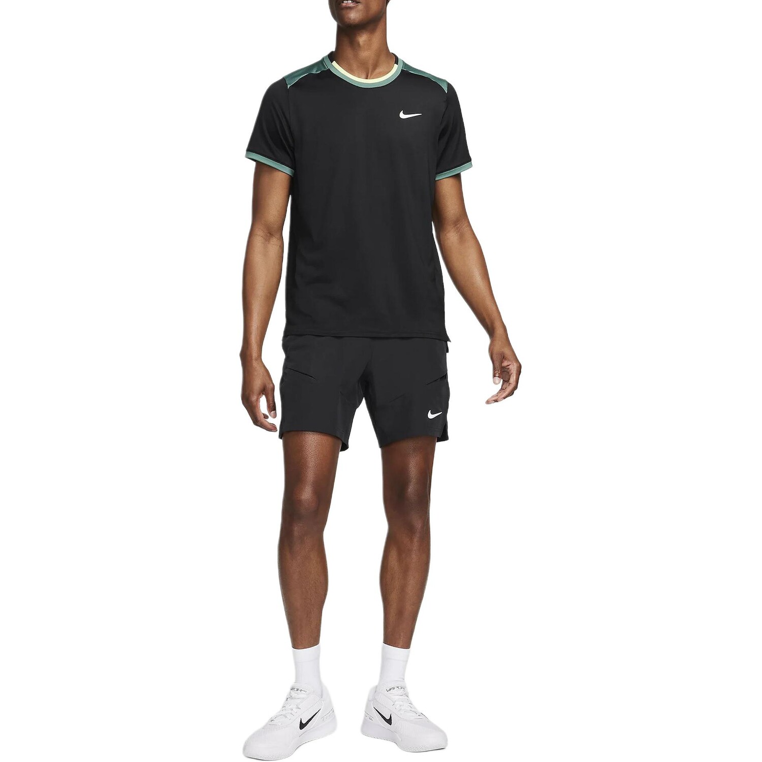 Одежда Футболка мужская черная Nike, черный — фото 3