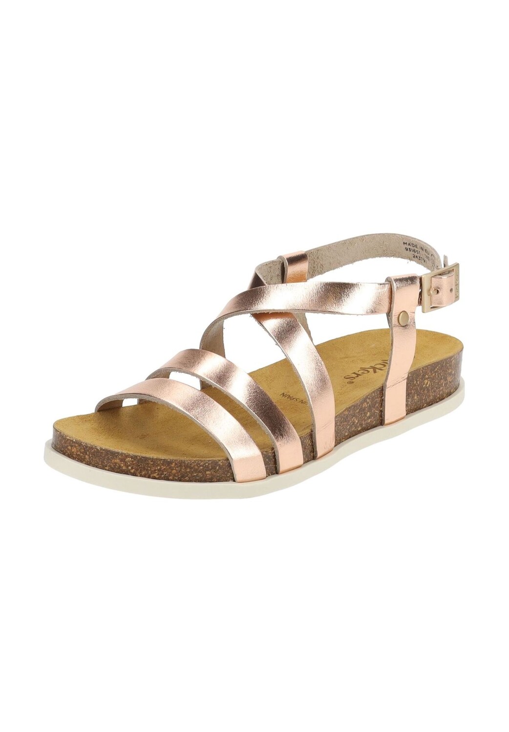 

Кожаные сандалии KicKers, цвет Metallic Rose