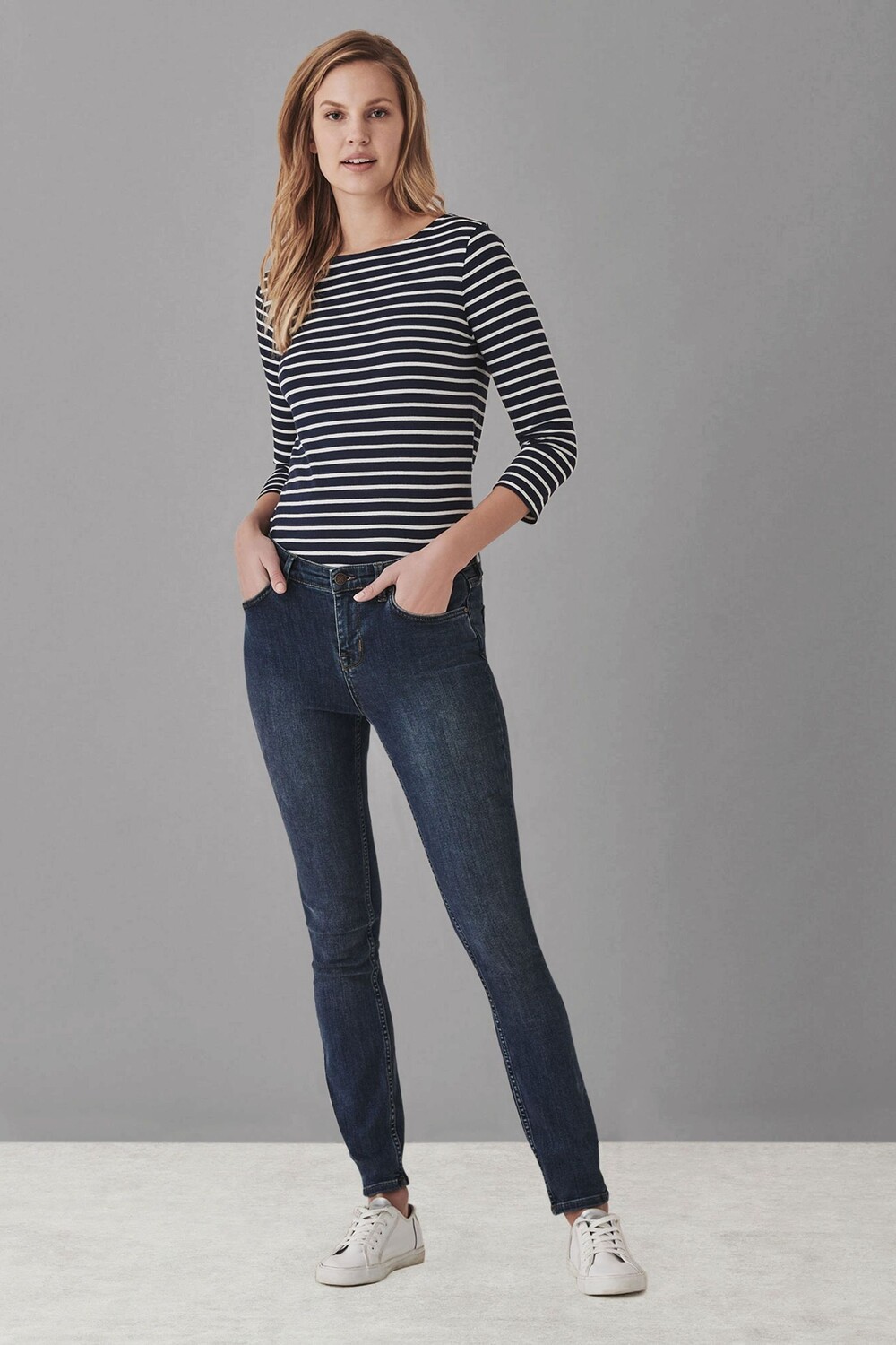 

Синие джинсы скинни Crew Clothing Crew Clothing Company, синий