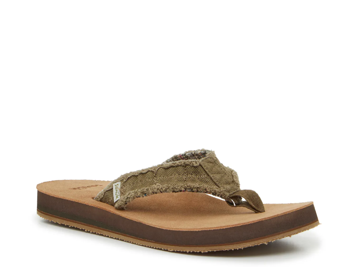 

Сандалии Fraid Not Flip Flop Sanuk, оливково-зеленый