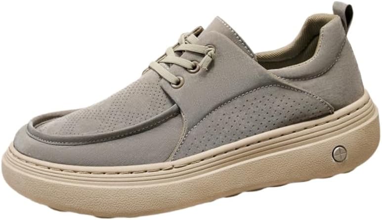 

Мужские дышащие, легкие, удобные спортивные кроссовки на толстой подошве для повседневной носки. Прочные и нескользящие. Подходят для ходьбы и прогулок Clolinde, серый