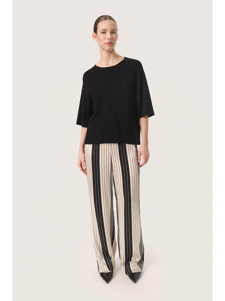 

Вязаный свитер SLIndiana Baggy fit черного цвета Soaked in Luxury