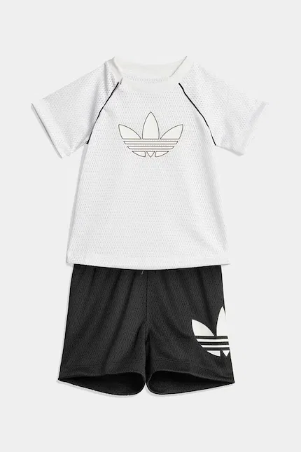 Комплект детский из тонкого трикотажа Adidas Originals, белый