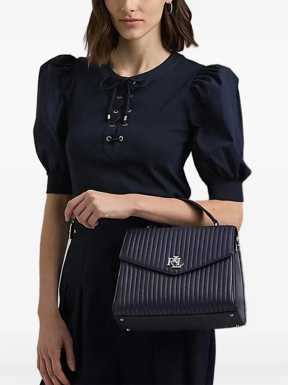 

Стеганая сумка через плечо Farrah Lauren Ralph Lauren, синий