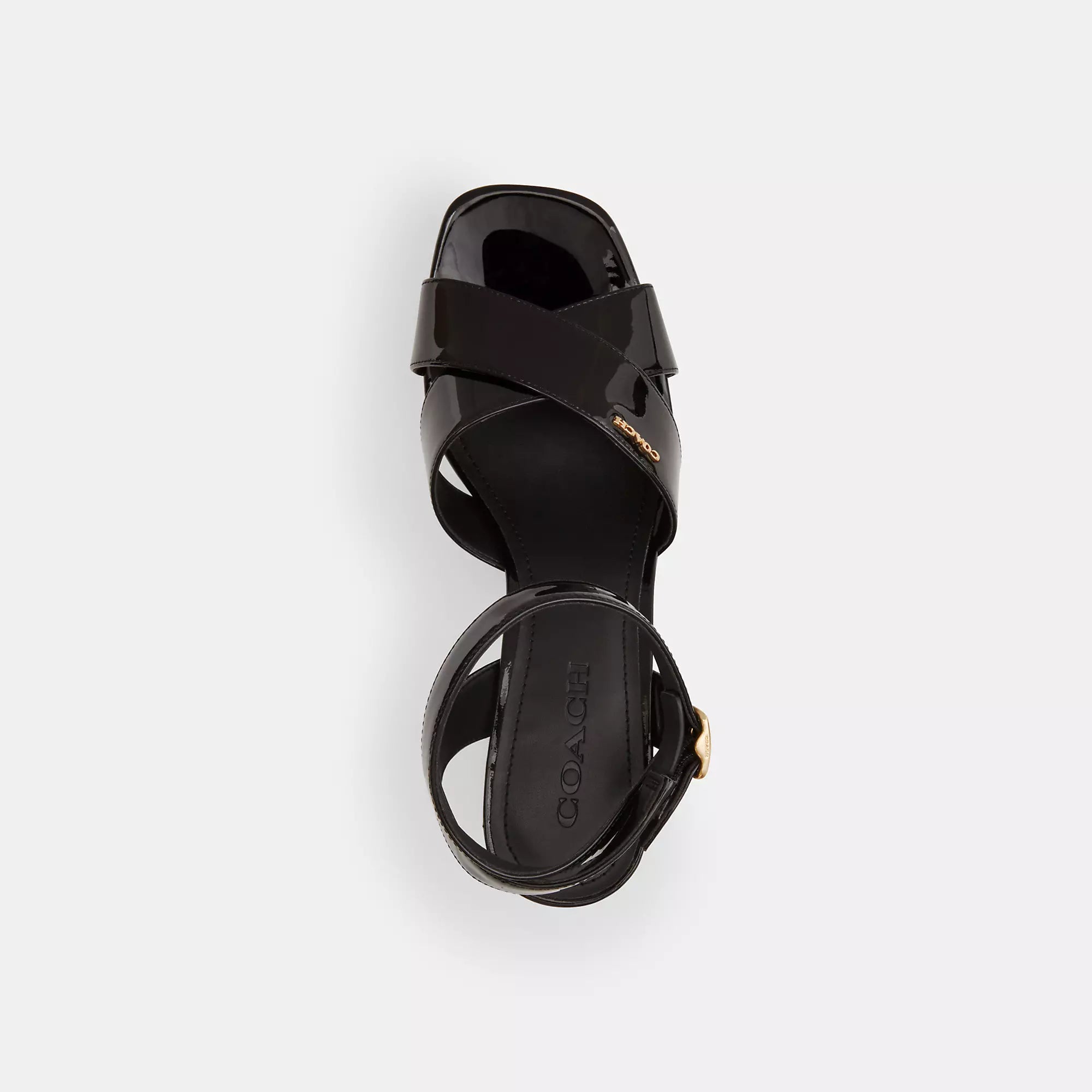 Coach Outlet Block Heel Sandal, черный — фото 4