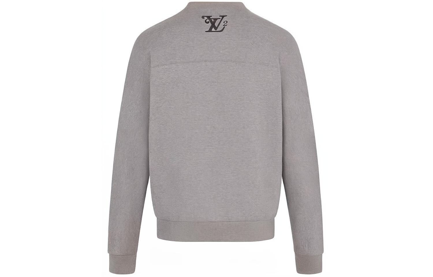 Новые квартальные продукты LV Sweatshirt Unisex Louis Vuitton, серый — фото 2