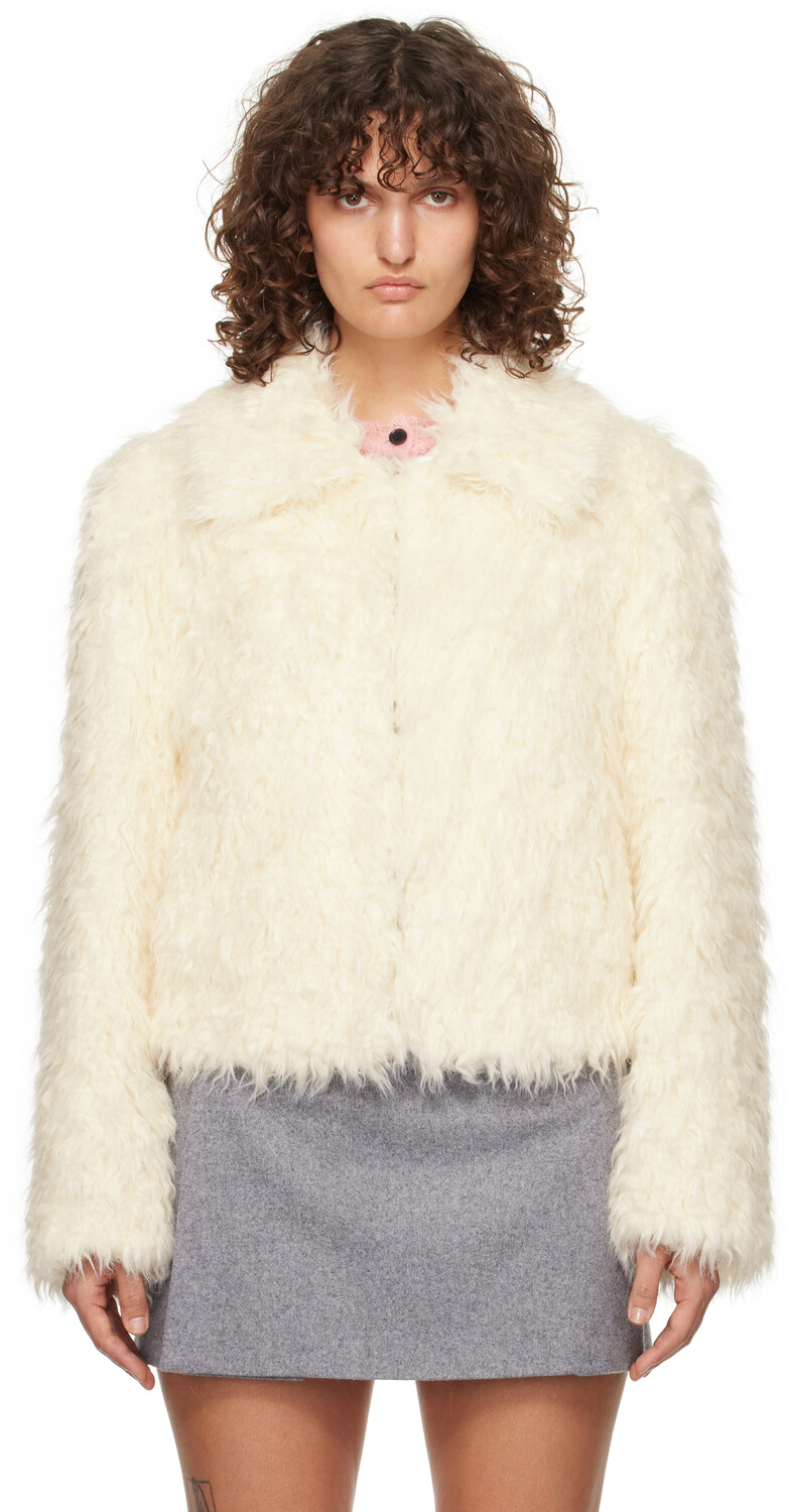 

Куртка из искусственного меха Off-White Hook-Eye MSGM