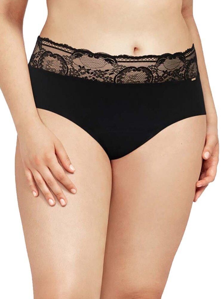 

Кружевные трусики с высокой талией Chantelle, черный