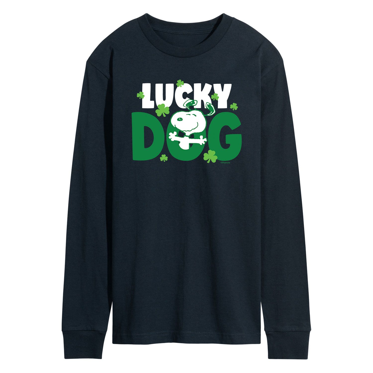 

Мужская футболка с длинными рукавами Peanuts Lucky Dog Licensed Character