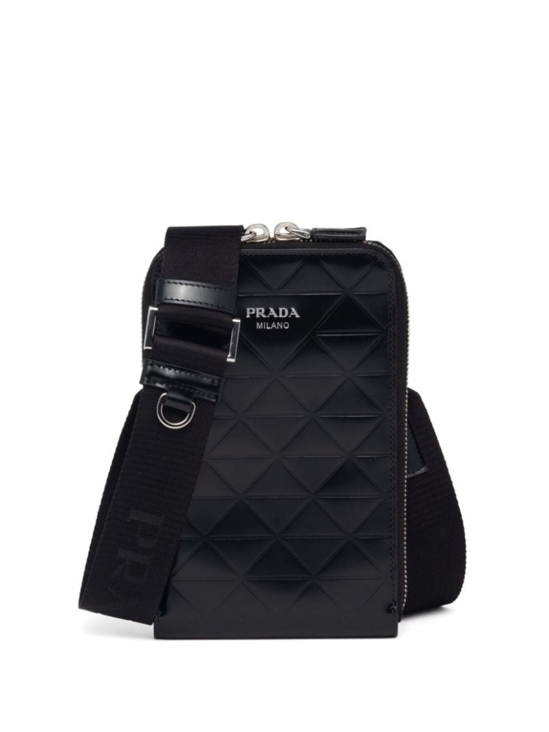 

Сумка для телефона с логотипом Prada, черный