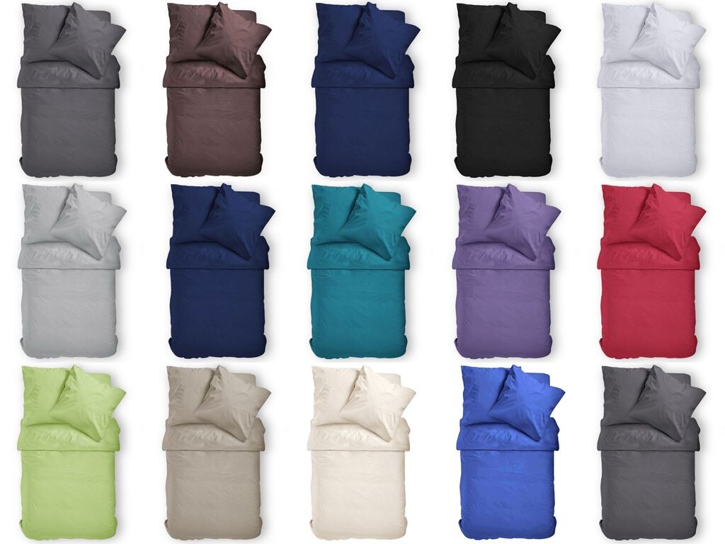 

Однотонное постельное белье - бирюзовыйовый синий - Renforceé 2 шт. 135х200 80х80 см Müskaan