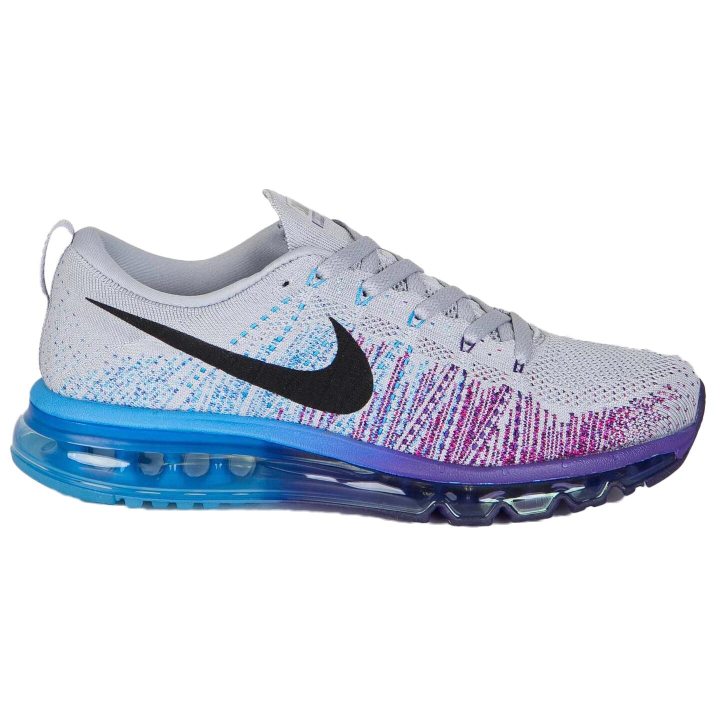 Кроссовки Nike Flyknit Air Max Purple Vivid Blue, фиолетовый — фото 2