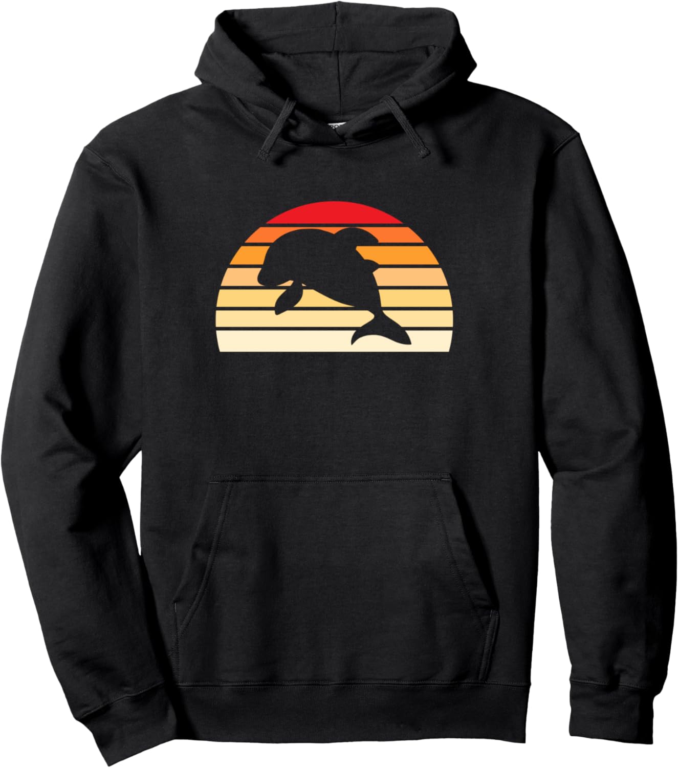 

Винтажная толстовка Orca Retro Sunset Orcas & Orca Owner Gift, черный