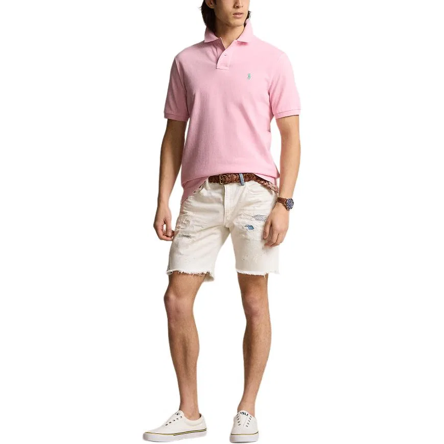 Поло мужское SS24 Pink Polo Ralph Lauren — фото 4