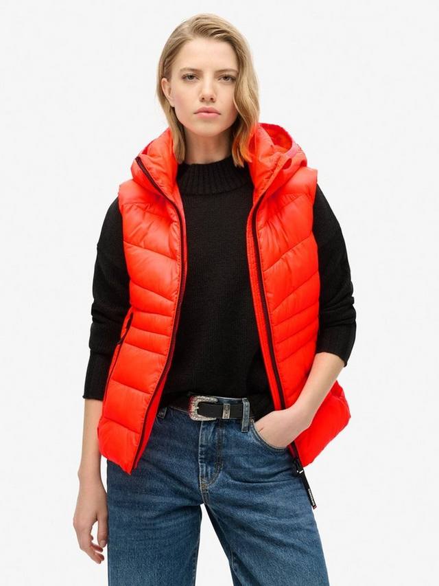

Жилет с капюшоном на подкладке fuji Superdry, цвет Volcanic Coral