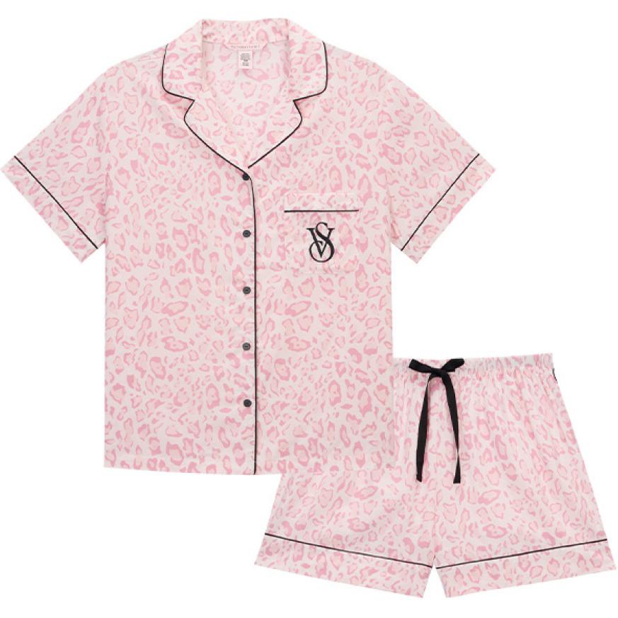 

Victoria's Secret Пижамный комплект Women's Pink Leopard Print