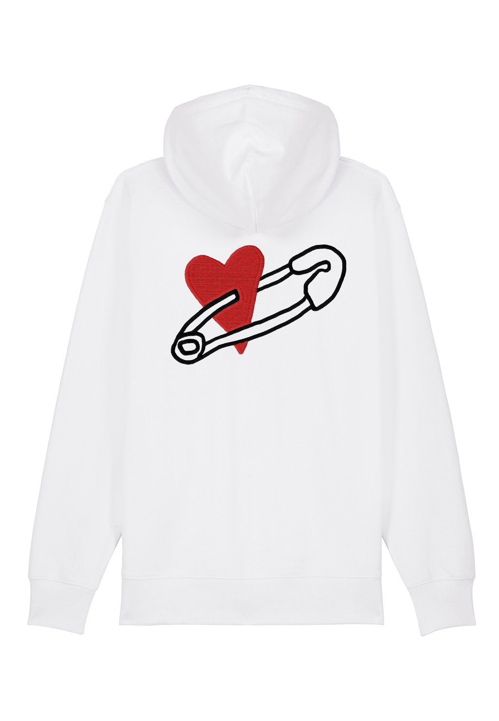 

Толстовка на молнии COEUR PINS BACK EMBROIDERY - Hoodie Mira Paris, белый