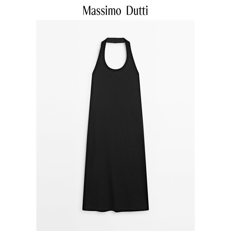 

Платье женское Massimo Dutti 2024 элегантное, черный