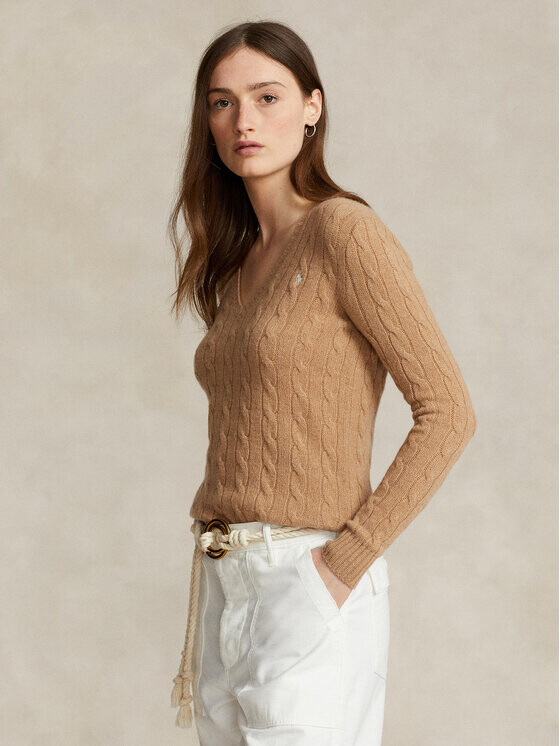 

Свитер стандартного кроя Polo Ralph Lauren, бежевый