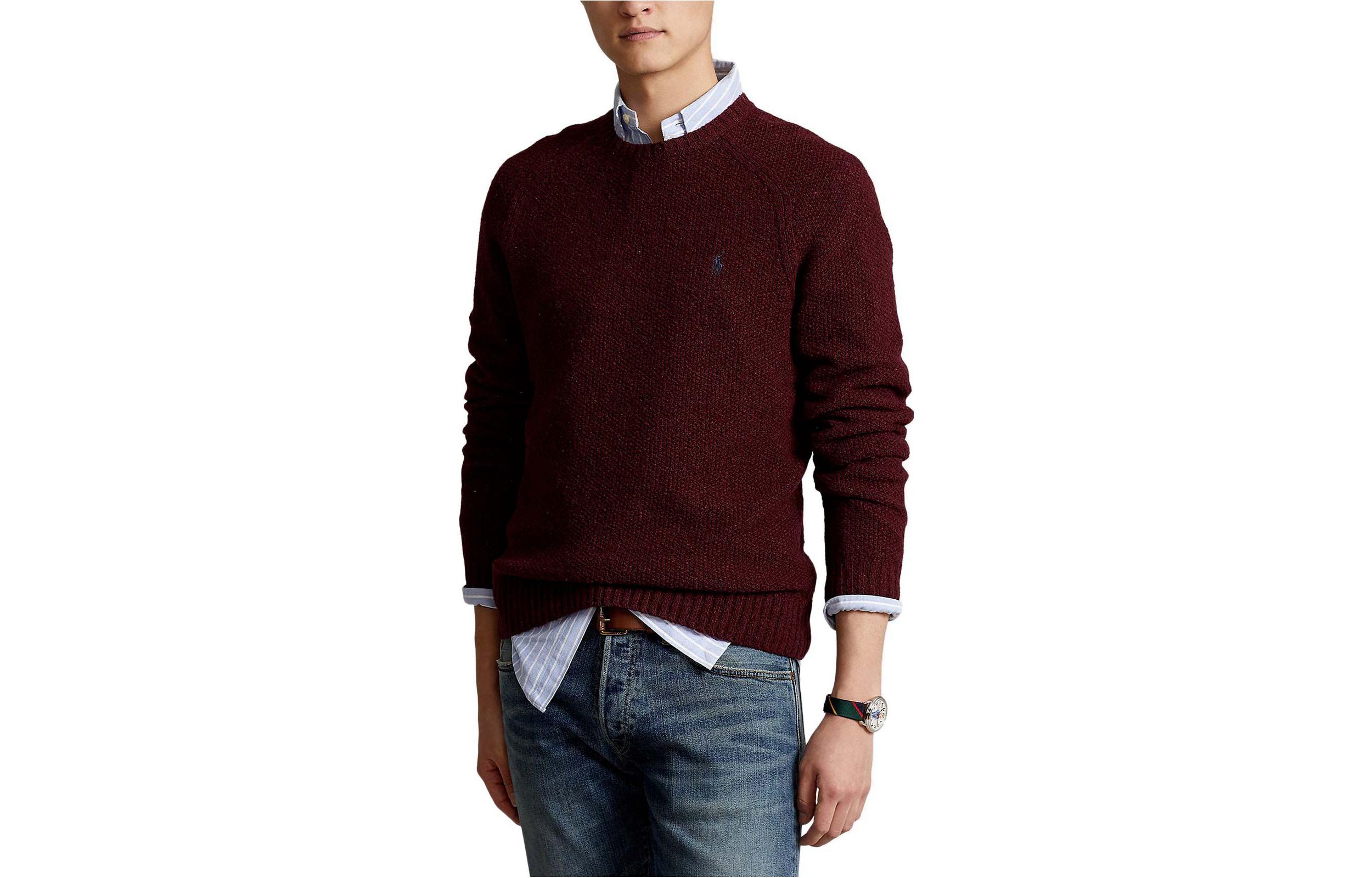 

Polo Ralph Lauren Свитер мужской бордовый FW22