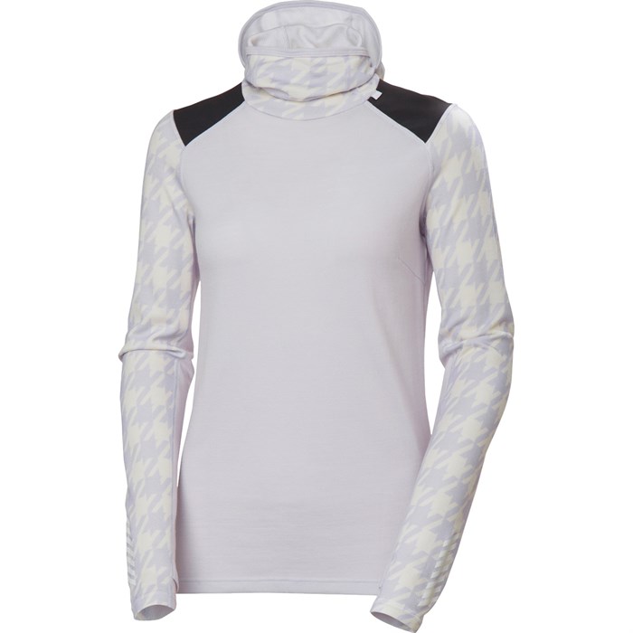 

Толстовка Lifa из мериносовой шерсти средней толщины - женская Helly Hansen, Light Purple Houndstooth Aop