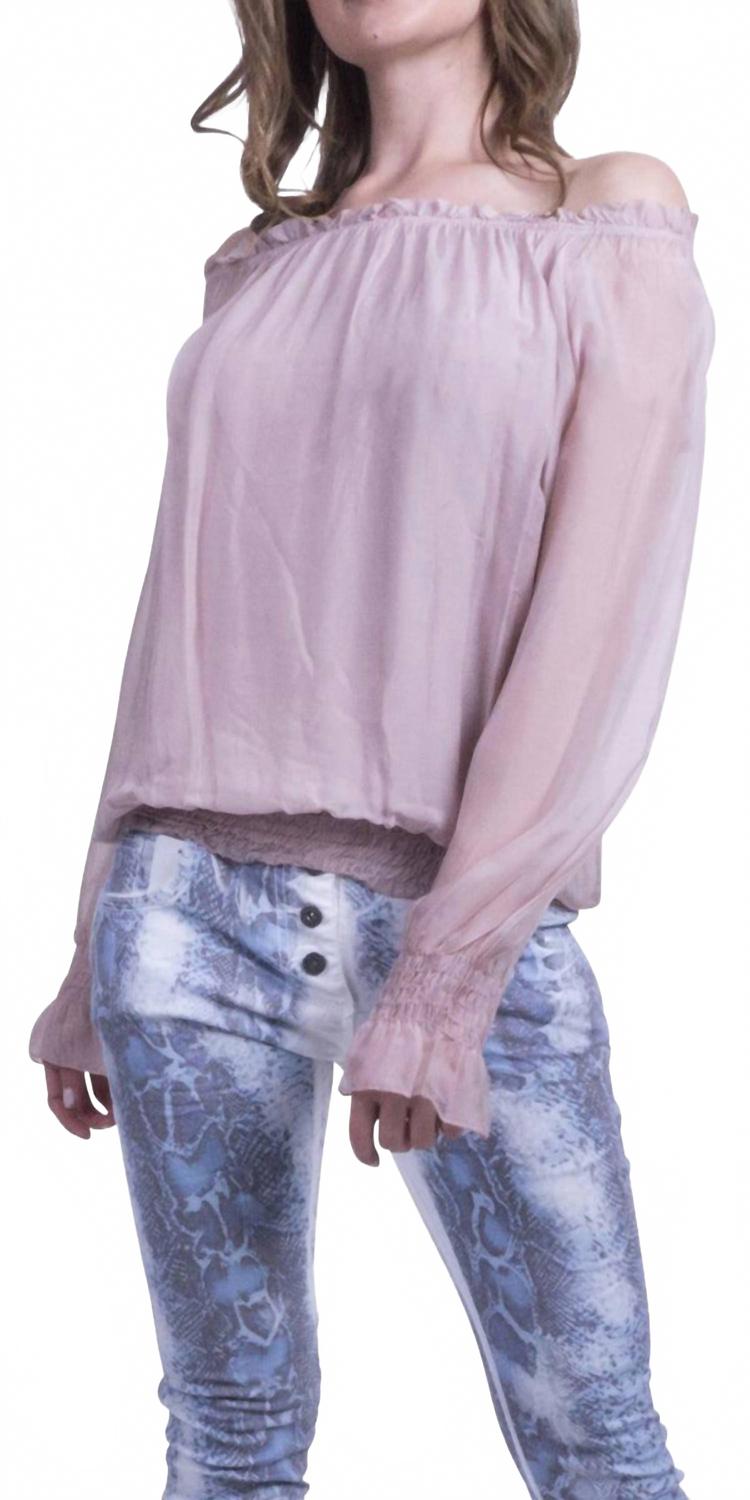

Топ Virginia с длинными рукавами розового цвета Gigi Moda, розовый