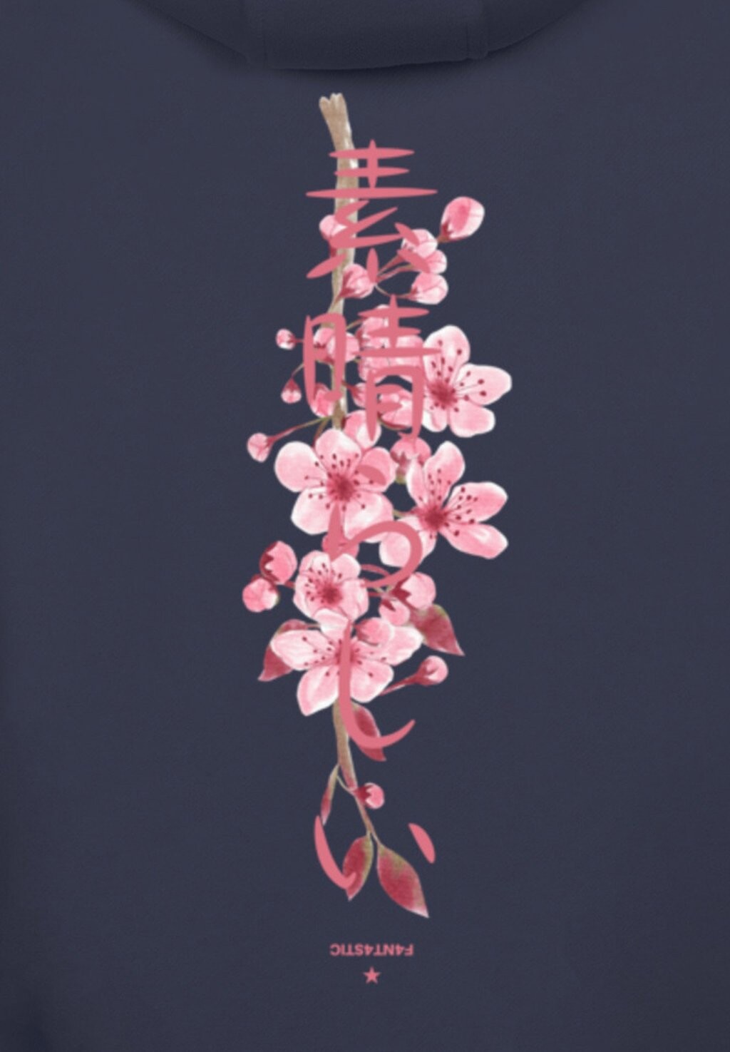 

Толстовка с капюшоном CHERRY BLOSSOM F4NT4STIC, синий