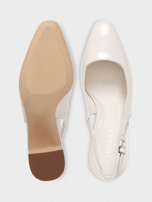 Туфли на блочном каблуке lily slingback Hobbs, цвет Buttercream — фото 3