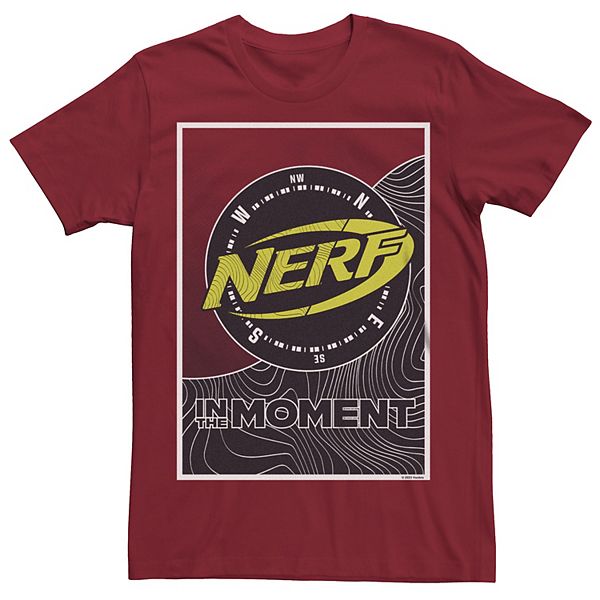 

Футболка с принтом Men's in the moment wave compass logo Nerf