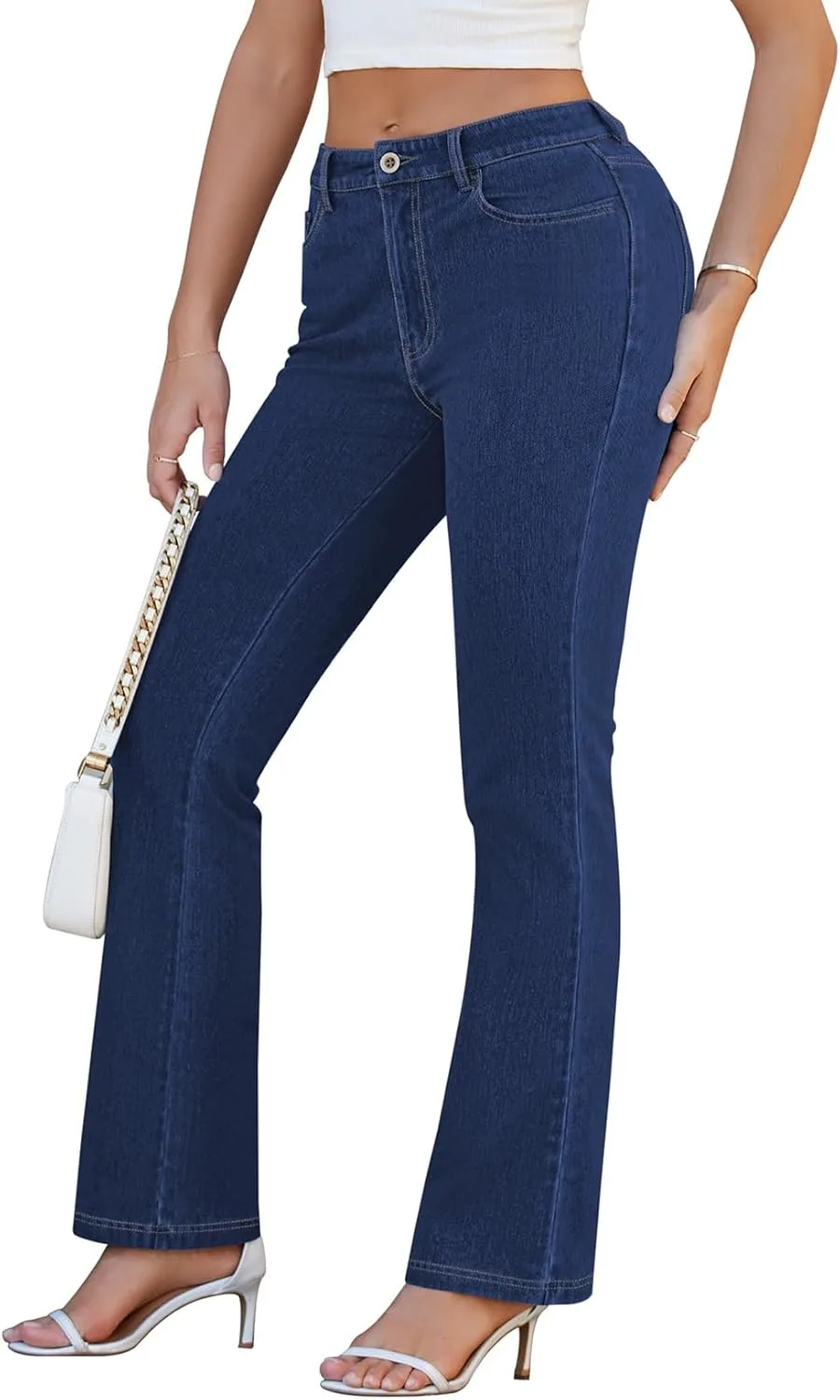 

Женские джинсы Pink Queen Bootcut High Waisted Stretchy Curvy