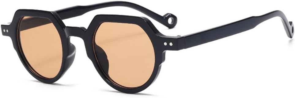 

Модные маленькие овальные солнцезащитные очки для женщин в винтажном панк-стиле, ретро-очки конфетных цветов, леопардовый принт, защита от ультрафиолета UV400 KTUCN, Black Tea