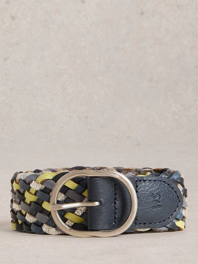

Плетёный кожаный ремень White Stuff, Blue/Multi