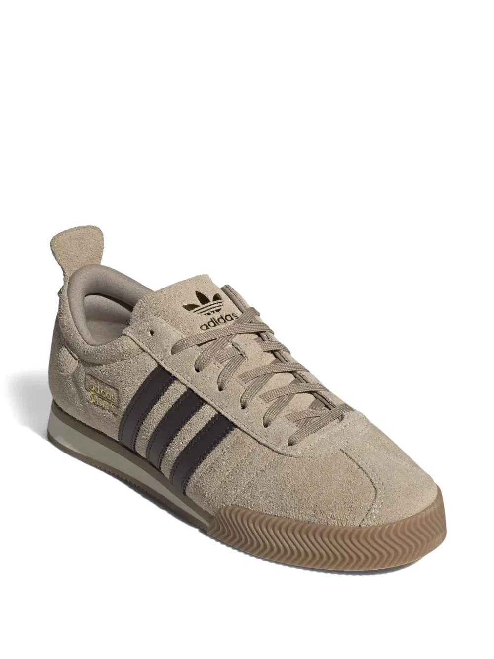 Кроссовки Samba 62 Super на шнуровке adidas, бежевый — фото 2