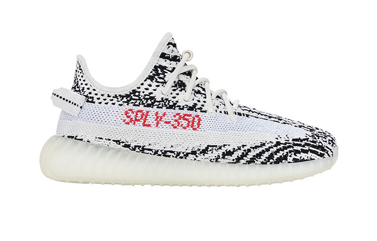 Adidas Originals Yeezy Boost 350 V2 Kids Lifestyle кроссовки PS, White/Black — фото 2