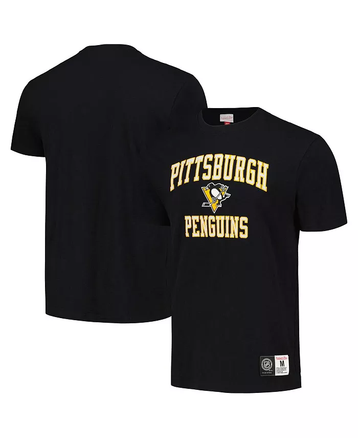

Мужская черная футболка Pittsburgh Penguins Legendary Slub Mitchell & Ness