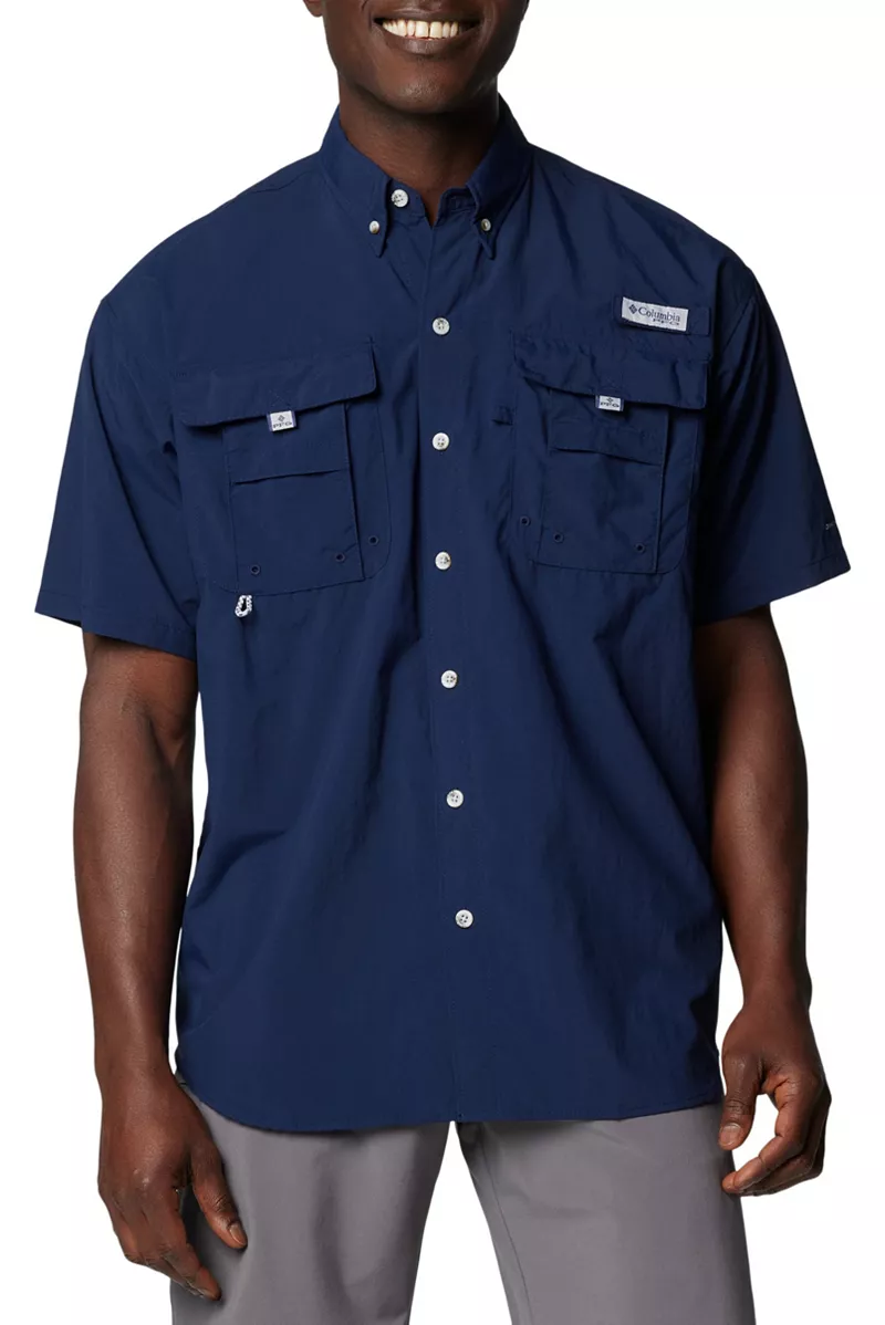 

Мужская рубашка на пуговицах Columbia PFG Bahama, цвет Collegiate Navy Npfas