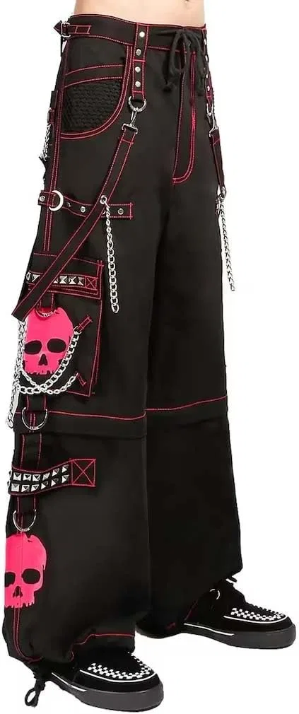 Джинсы с черепами Gothic, черные