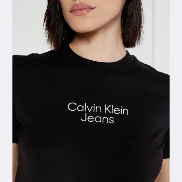 Футболка стандартного кроя Institution Calvin Klein, черный — фото 4