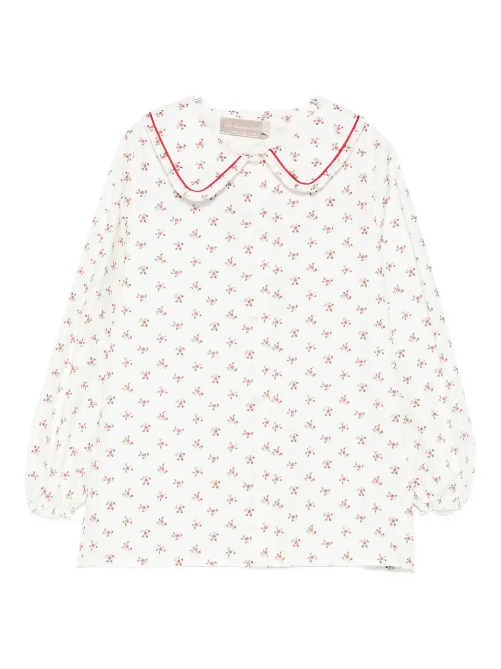 

Рубашка с цветочным принтом La Stupenderia, кремовый