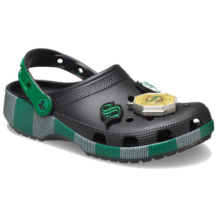 Crocs Классические клоги Гарри Поттер Слизерин черно-зеленые, цвет Black Green — фото 3