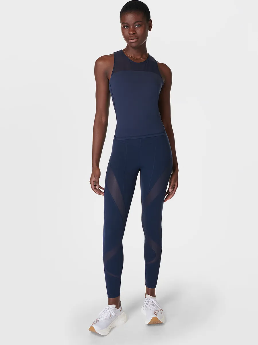 

Power Illusion топ Sweaty Betty, цвет Navy
