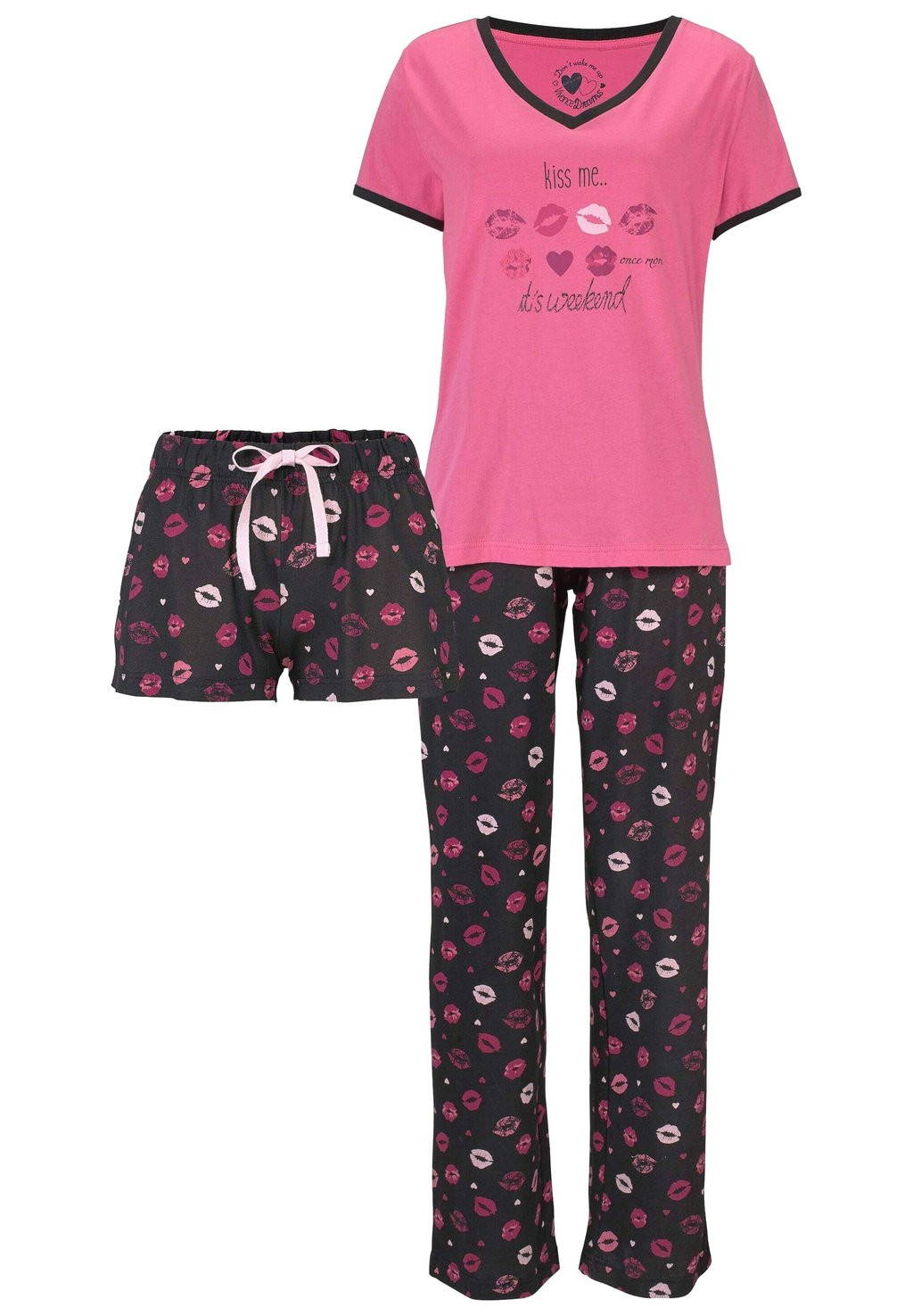 

Пижама SET LASCANA, розовый