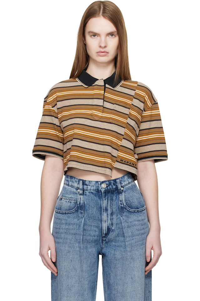 

Isabel Marant Etoile Поло цвета хаки Islyne