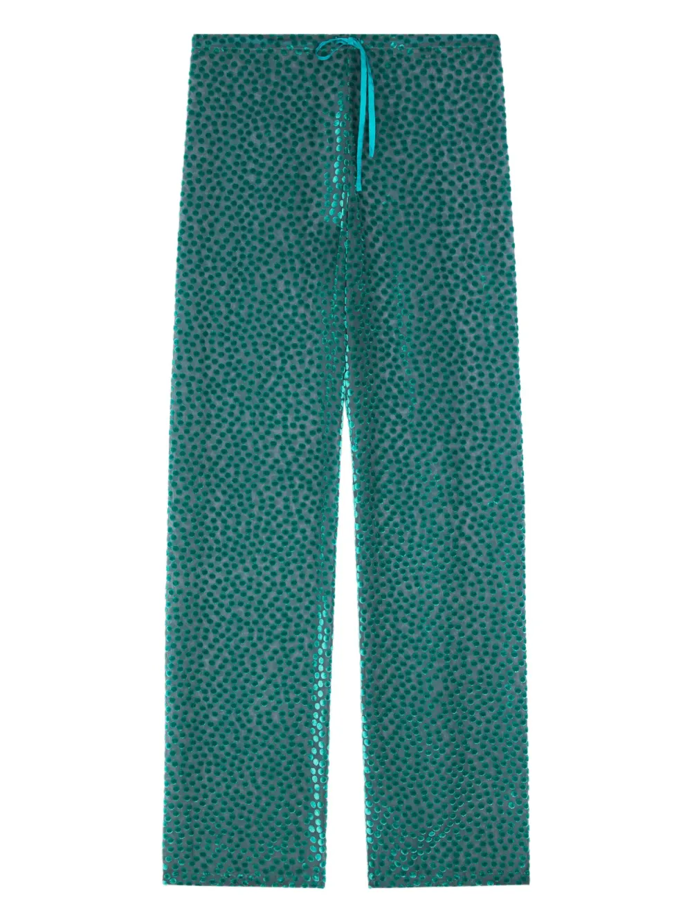 

Эластичные брюки в горошек DRIES VAN NOTEN, синий
