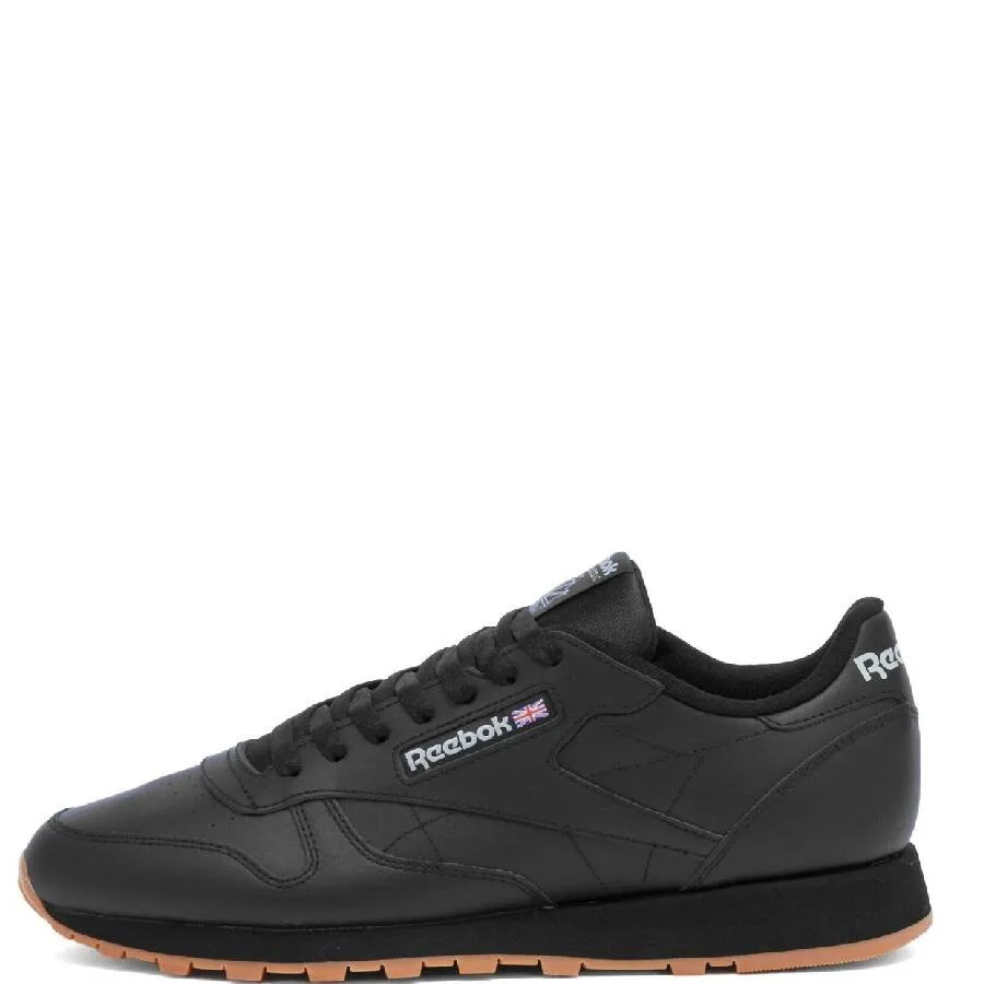 Кроссовки Reebok Classic Leather в ретро-стиле, черный — фото 2